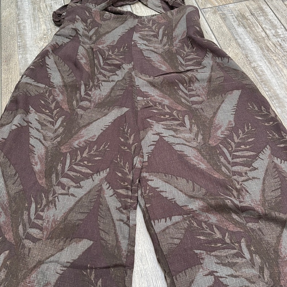 Excellent Condition Wide Legs Free People Women Cropped Pants Elastic Waist M